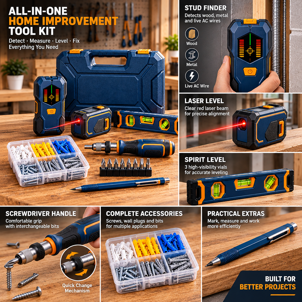 Evrelina Wall Mounting and Alignment Tool Kit — features view