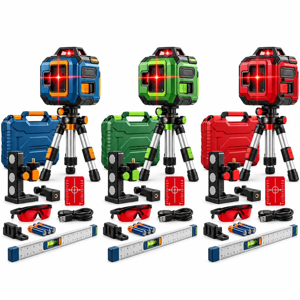Evrelina Self-Leveling Cross-Line Laser Level Kit — sku view