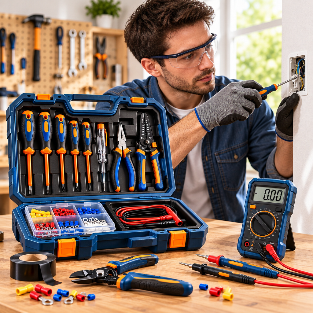 Evrelina Household Electrical Repair and Test Kit — lifestyle view