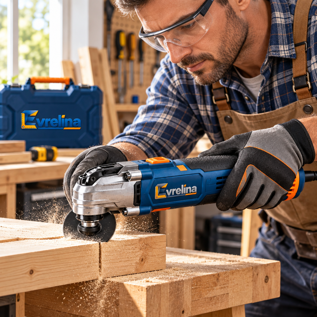 Evrelina Cordless Oscillating Multi-Tool Accessory Kit — lifestyle view