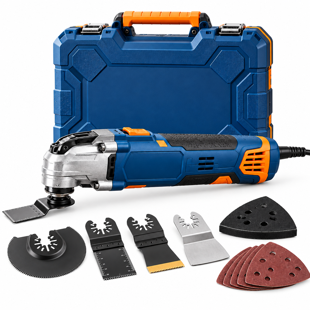 Evrelina Cordless Oscillating Multi-Tool Accessory Kit — white view