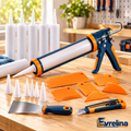 Evrelina Professional Caulking Gun and Finishing Tool Set — main view